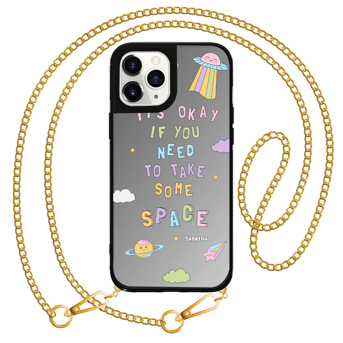 iPhone Mirror Grip Case - Space