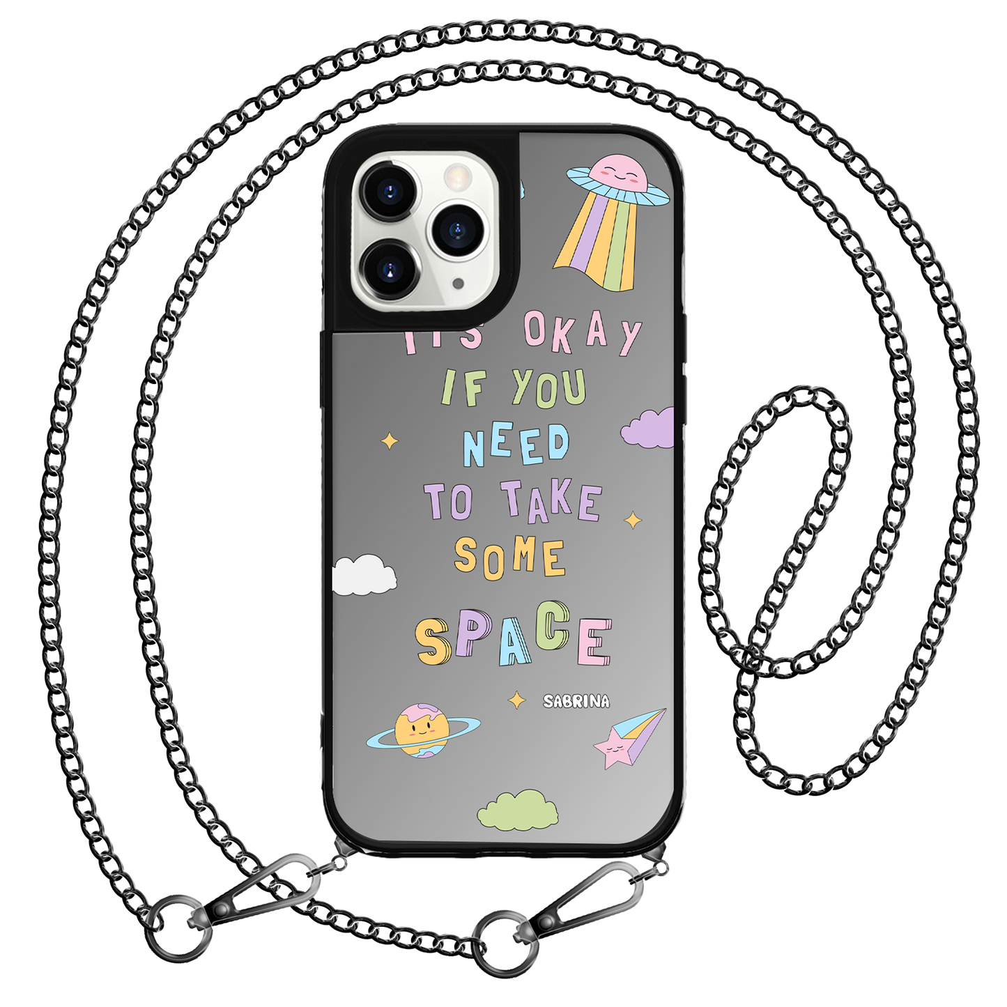 iPhone Mirror Grip Case - Space