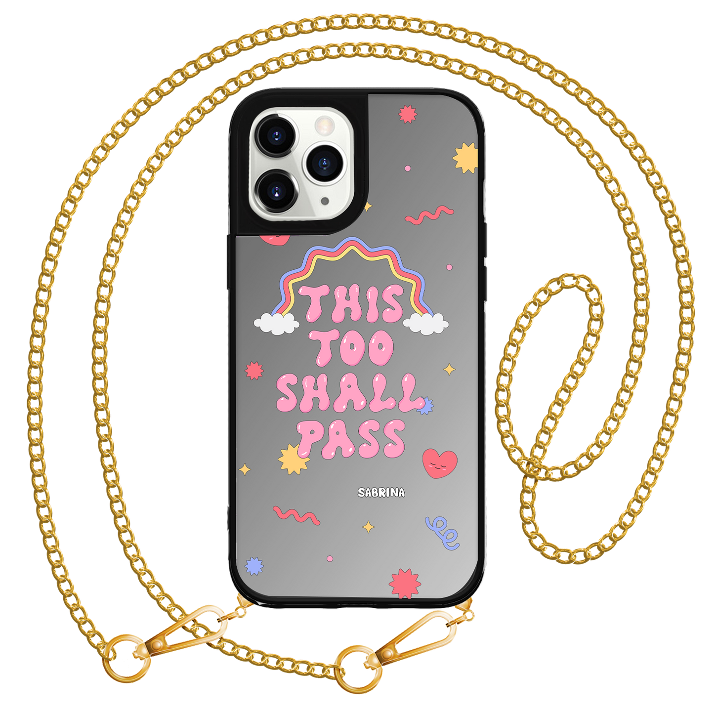 iPhone Mirror Grip Case - This Too Shall Pass