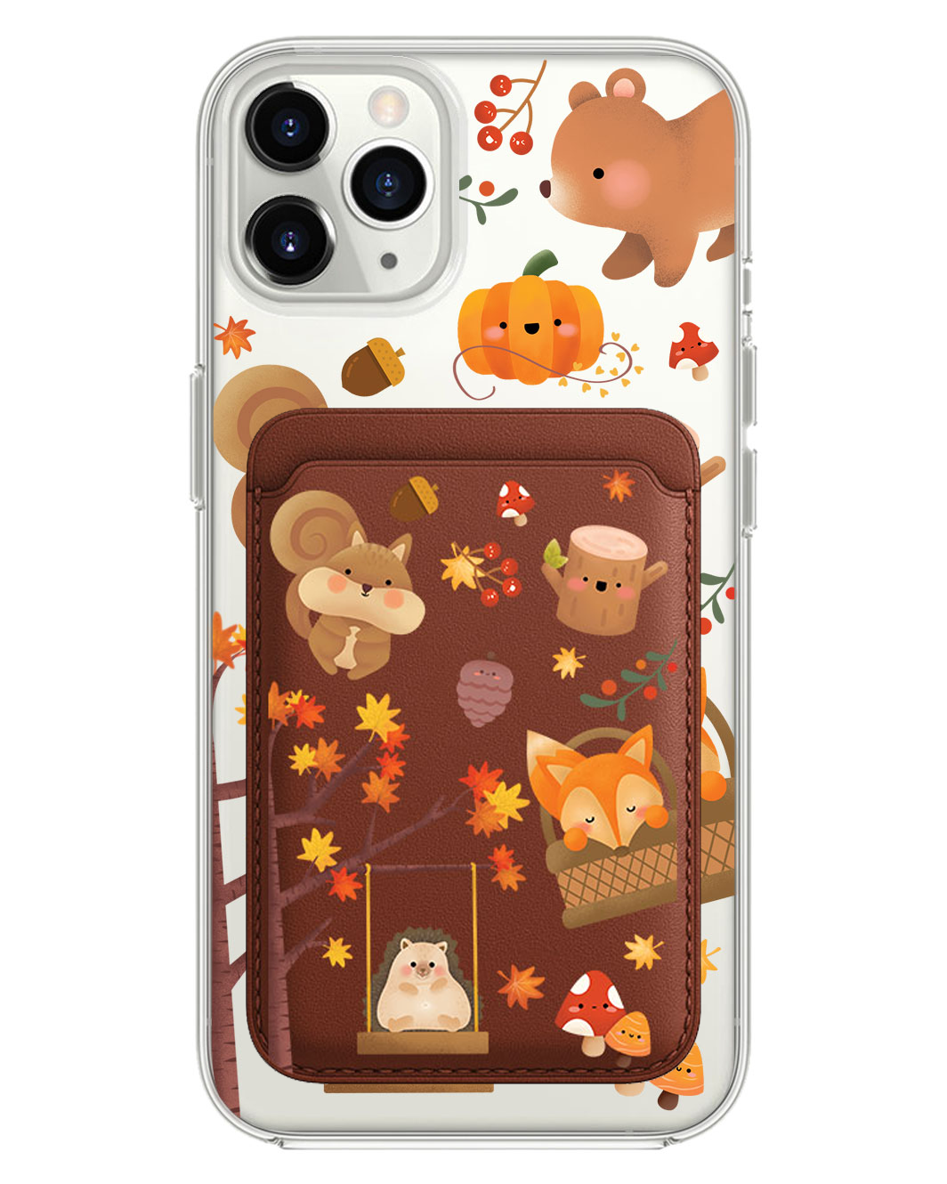 iPhone Magnetic Wallet Case - Autumn