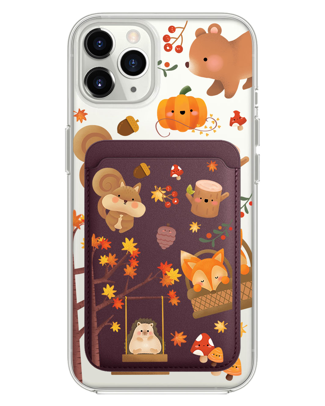 iPhone Magnetic Wallet Case - Autumn