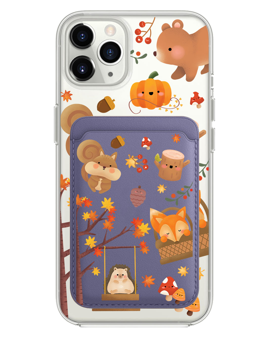 iPhone Magnetic Wallet Case - Autumn