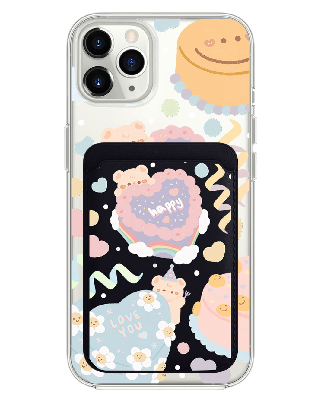 iPhone Magnetic Wallet Case - Cake Party