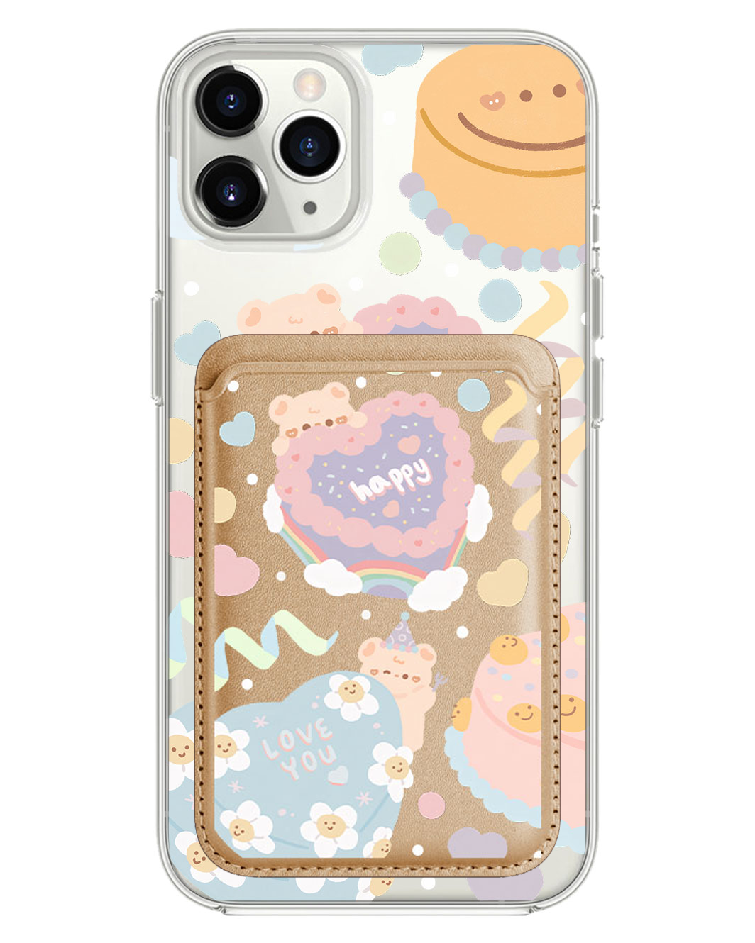 iPhone Magnetic Wallet Case - Cake Party