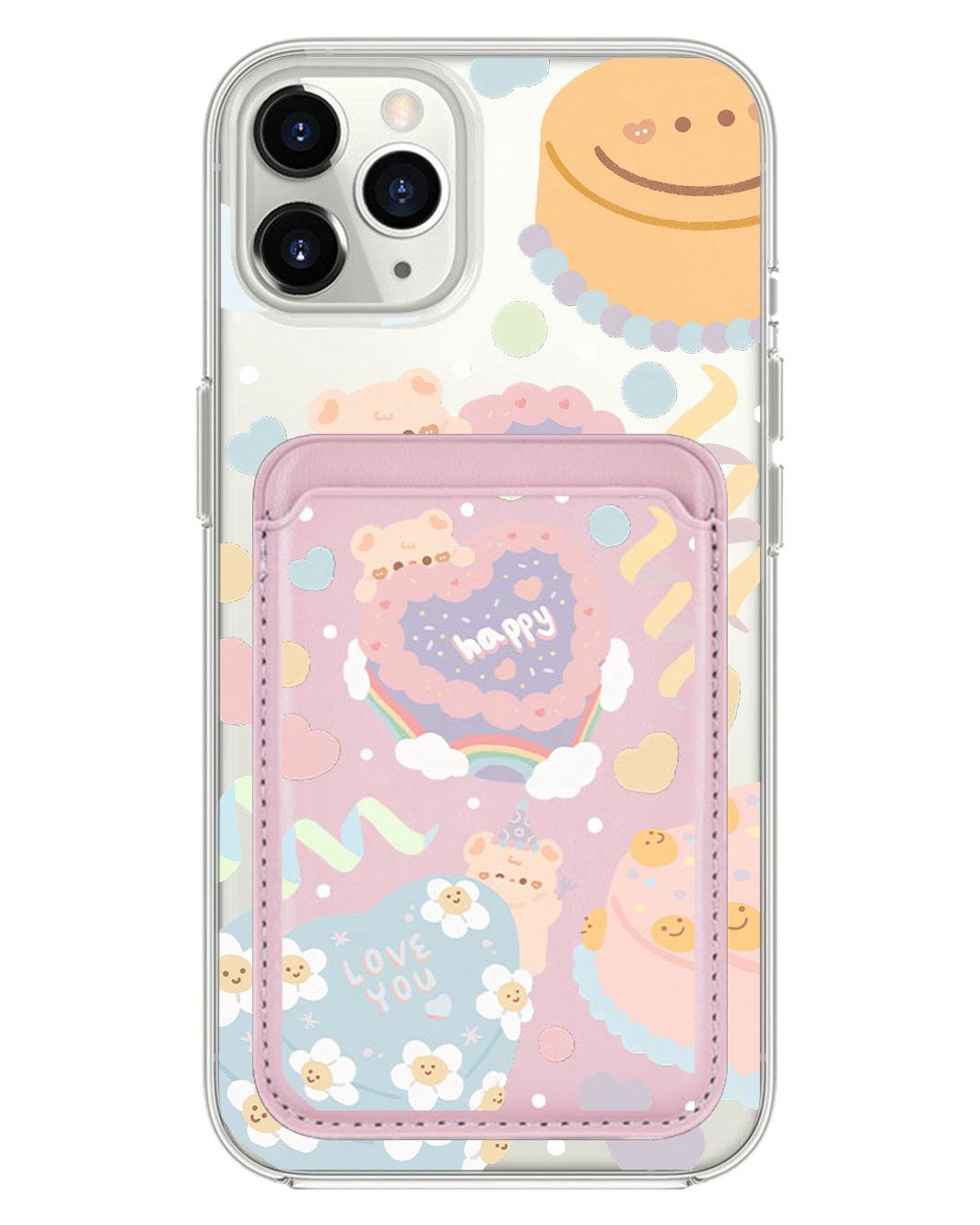 iPhone Magnetic Wallet Case - Cake Party