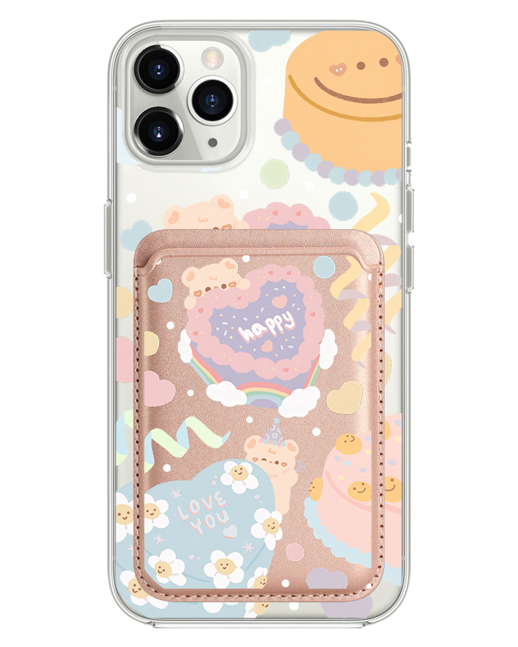 iPhone Magnetic Wallet Case - Cake Party