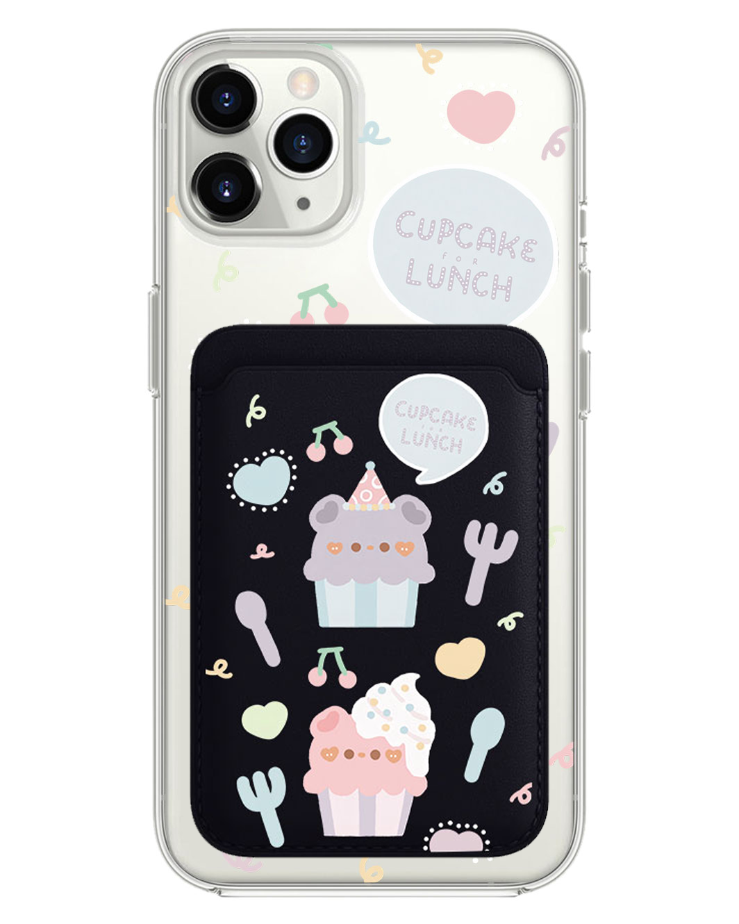 iPhone Magnetic Wallet Case - Cupcake