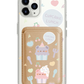 iPhone Magnetic Wallet Case - Cupcake