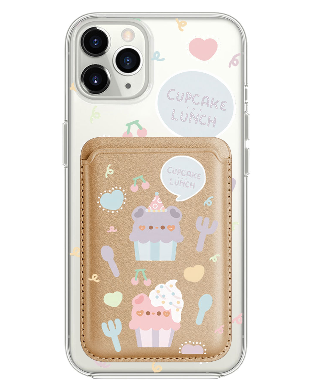 iPhone Magnetic Wallet Case - Cupcake