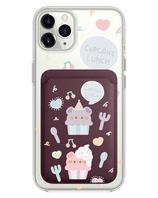 iPhone Magnetic Wallet Case - Cupcake