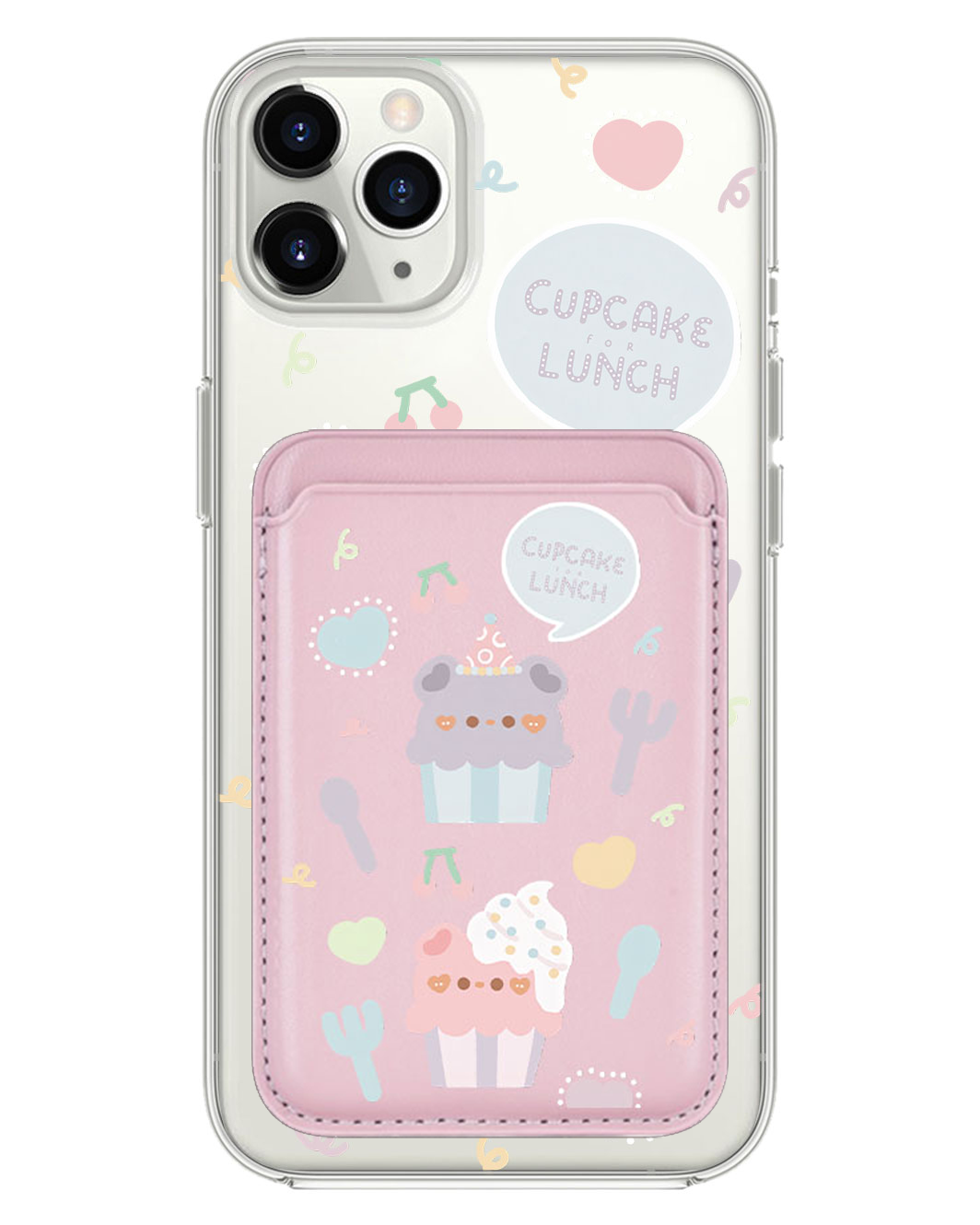 iPhone Magnetic Wallet Case - Cupcake