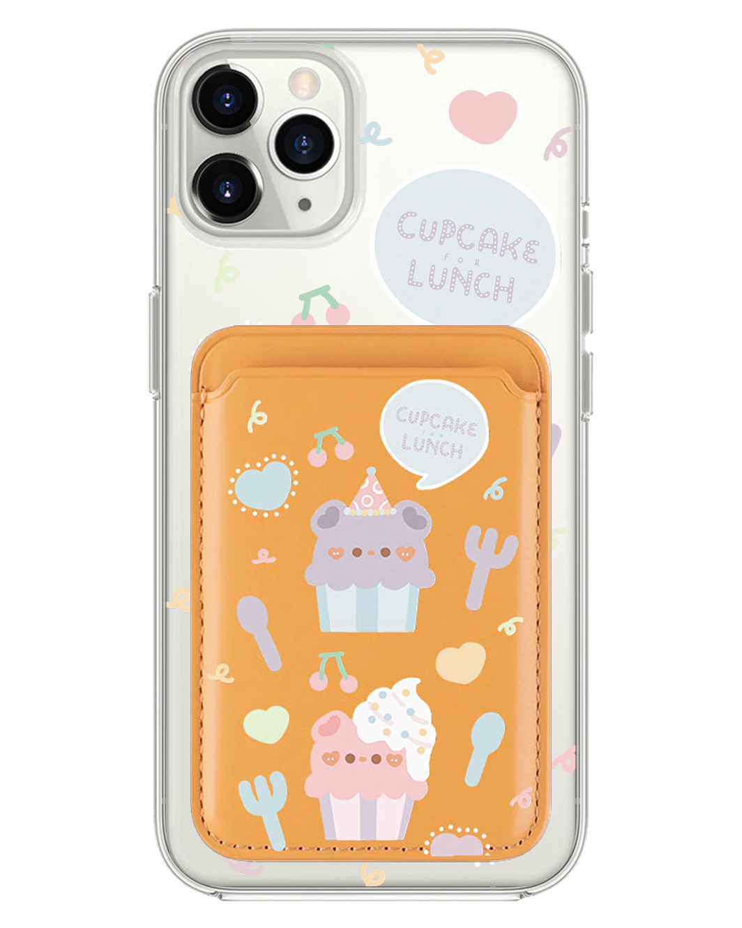 iPhone Magnetic Wallet Case - Cupcake