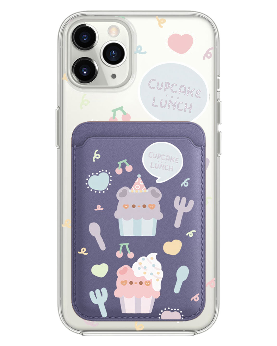 iPhone Magnetic Wallet Case - Cupcake