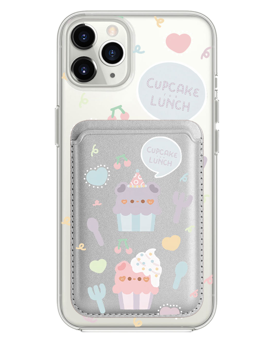 iPhone Magnetic Wallet Case - Cupcake