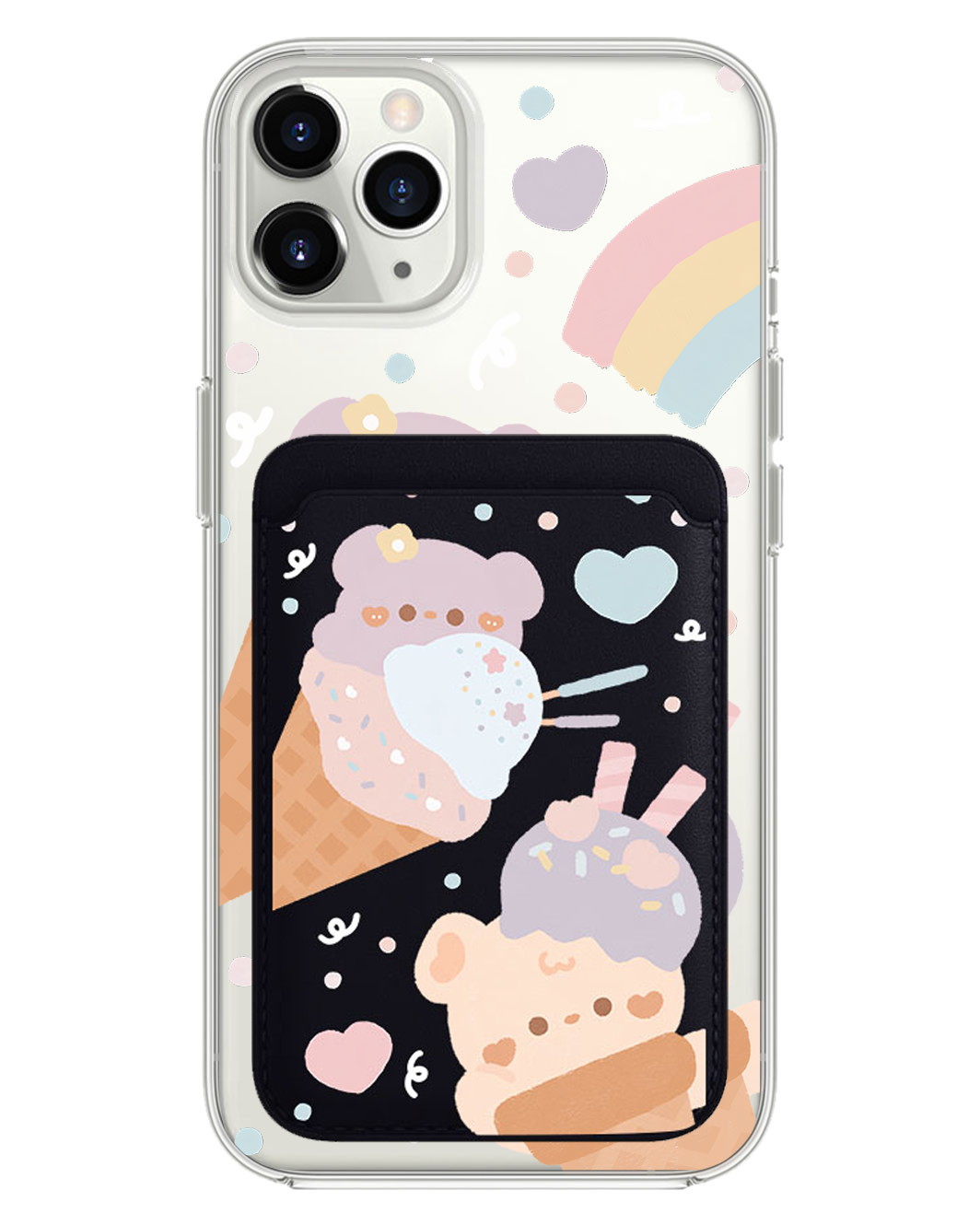 iPhone Magnetic Wallet Case - Ice Cream for Teddy