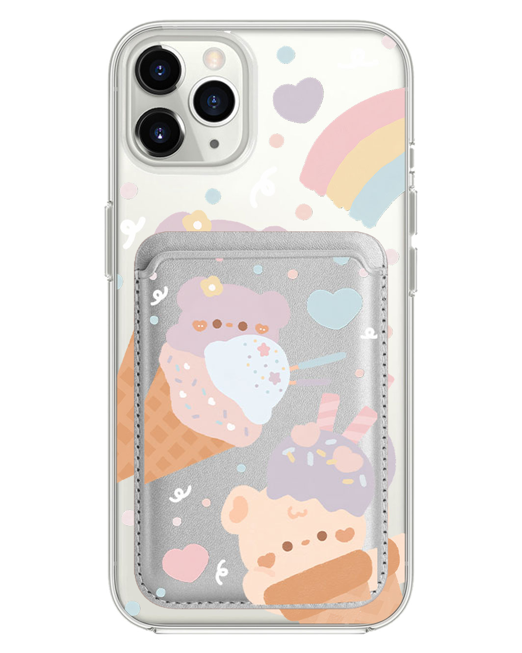 iPhone Magnetic Wallet Case - Ice Cream for Teddy