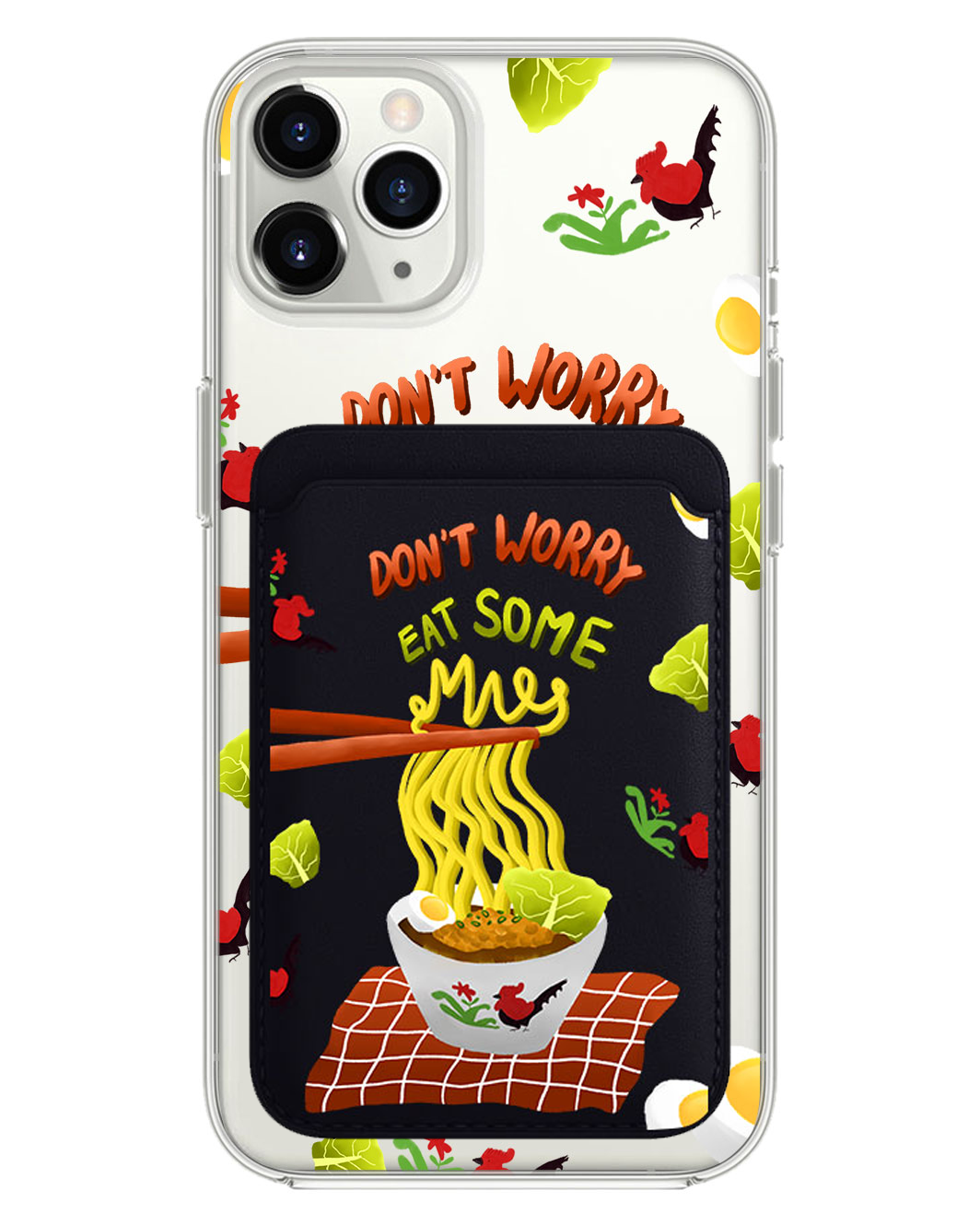 iPhone Magnetic Wallet Case - Go Eat Some Mie