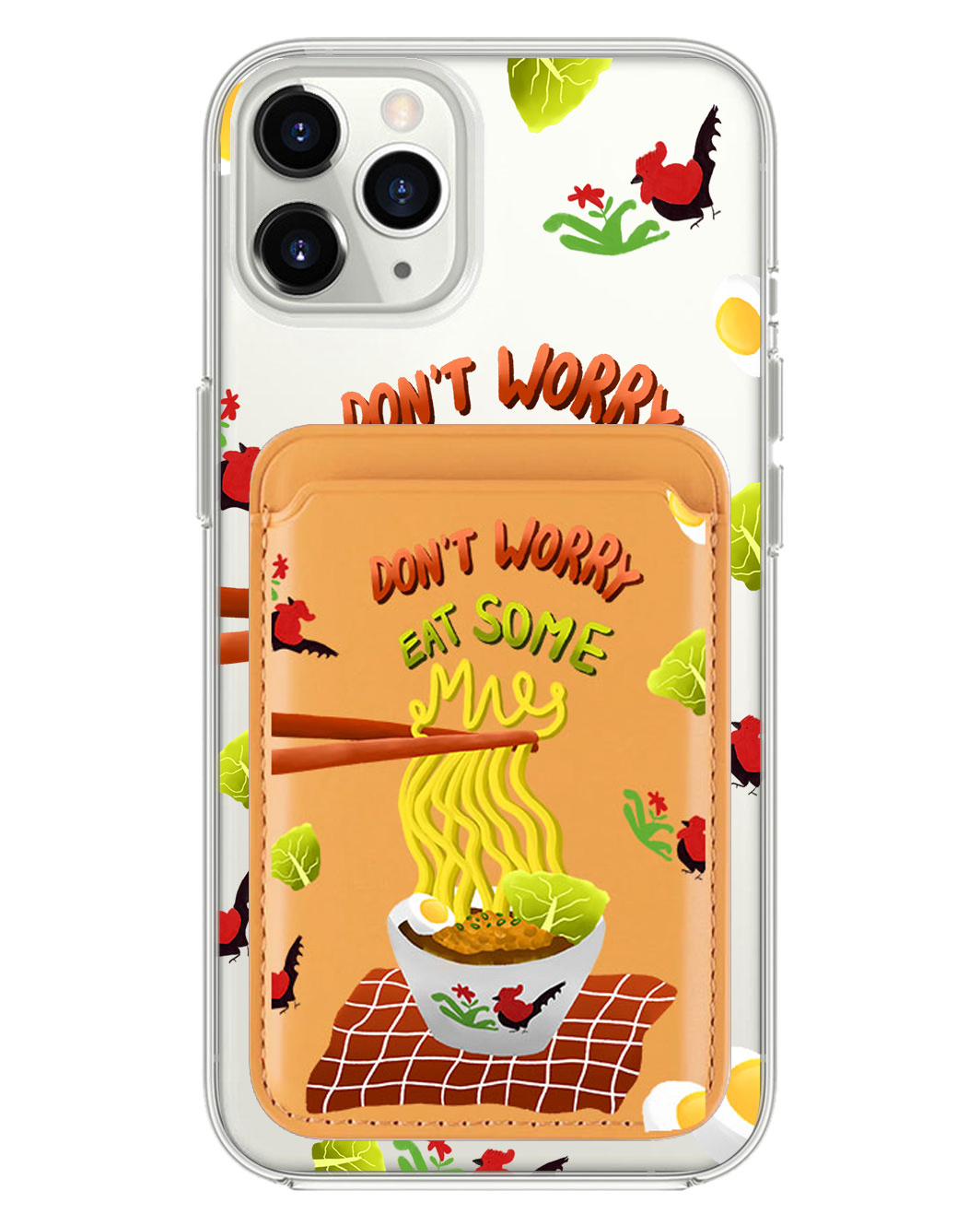 iPhone Magnetic Wallet Case - Go Eat Some Mie