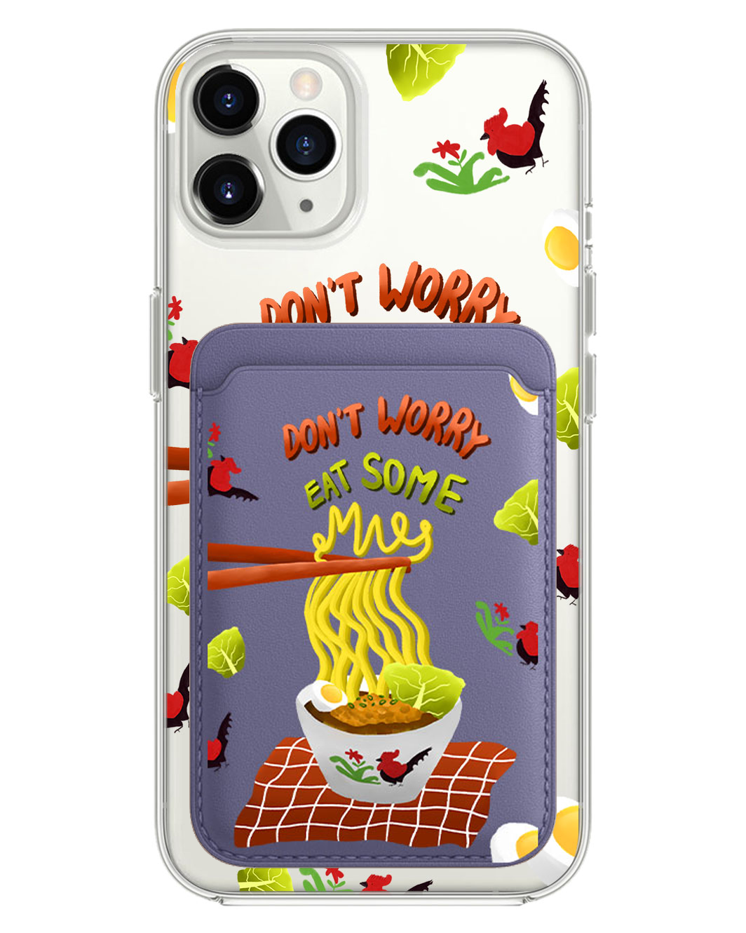 iPhone Magnetic Wallet Case - Go Eat Some Mie