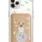 iPhone Magnetic Wallet Case - Pugstronauts