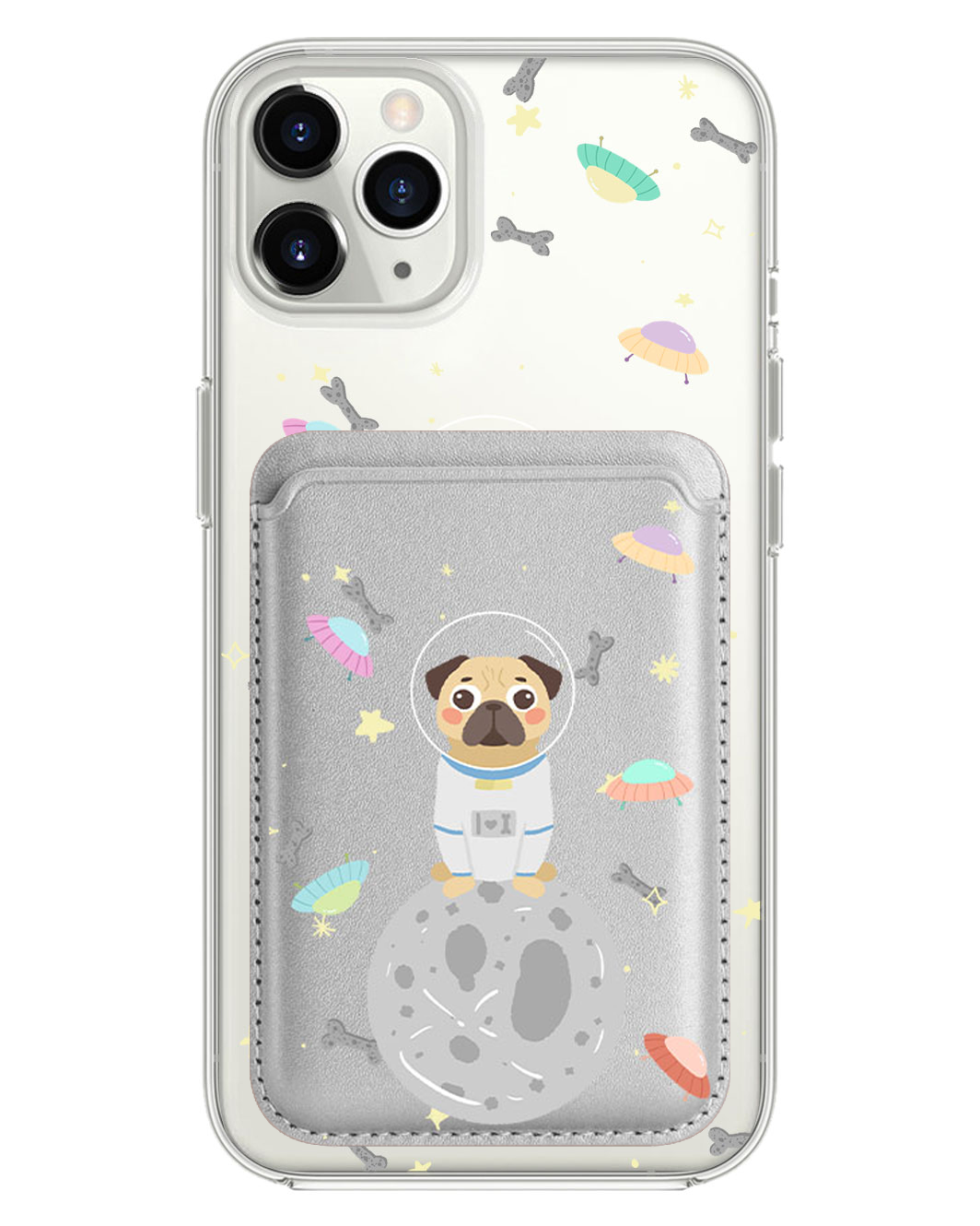 iPhone Magnetic Wallet Case - Pugstronauts