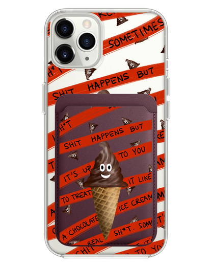 iPhone Magnetic Wallet Case - Oh.. Sh*t Happens
