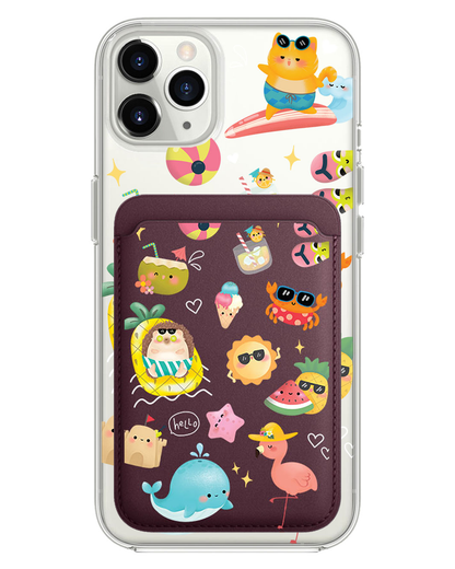 iPhone Magnetic Wallet Case - Summer