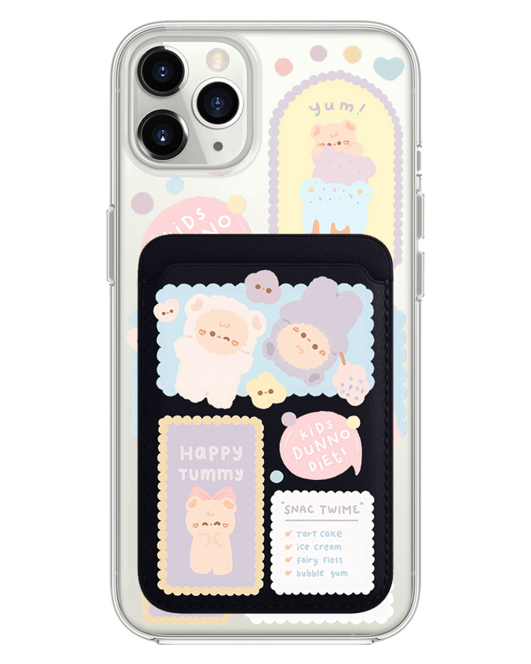 iPhone Magnetic Wallet Case - Sweets Heaven