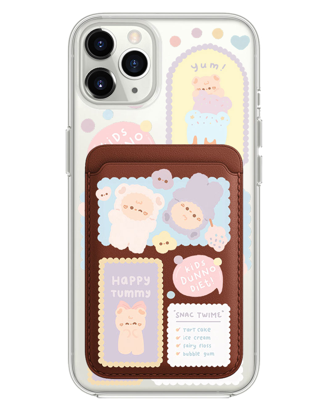 iPhone Magnetic Wallet Case - Sweets Heaven