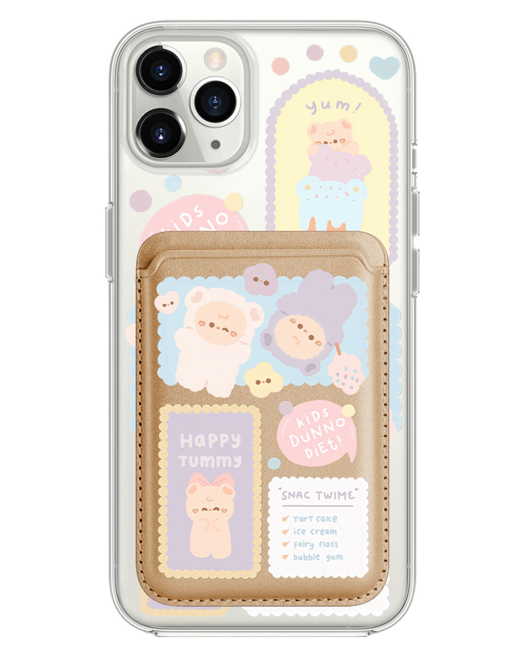 iPhone Magnetic Wallet Case - Sweets Heaven