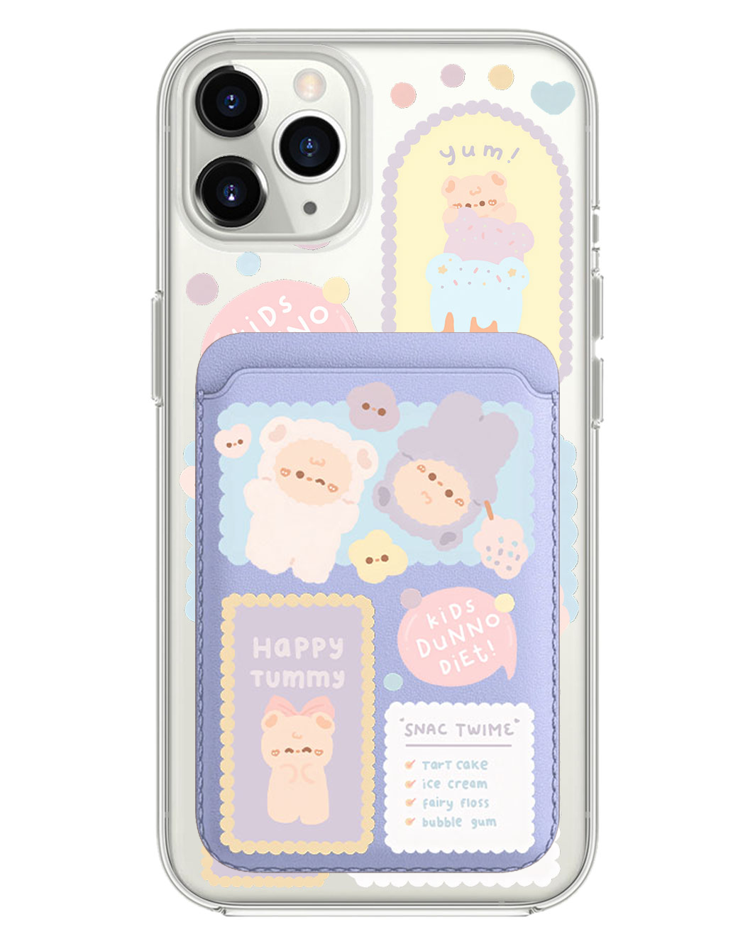 iPhone Magnetic Wallet Case - Sweets Heaven