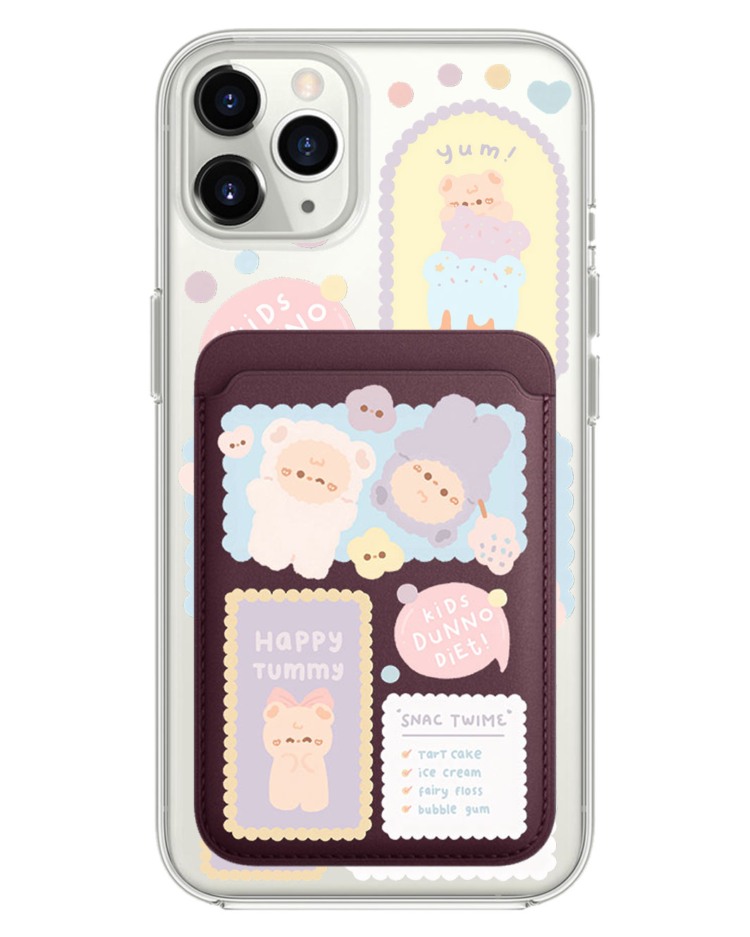 iPhone Magnetic Wallet Case - Sweets Heaven