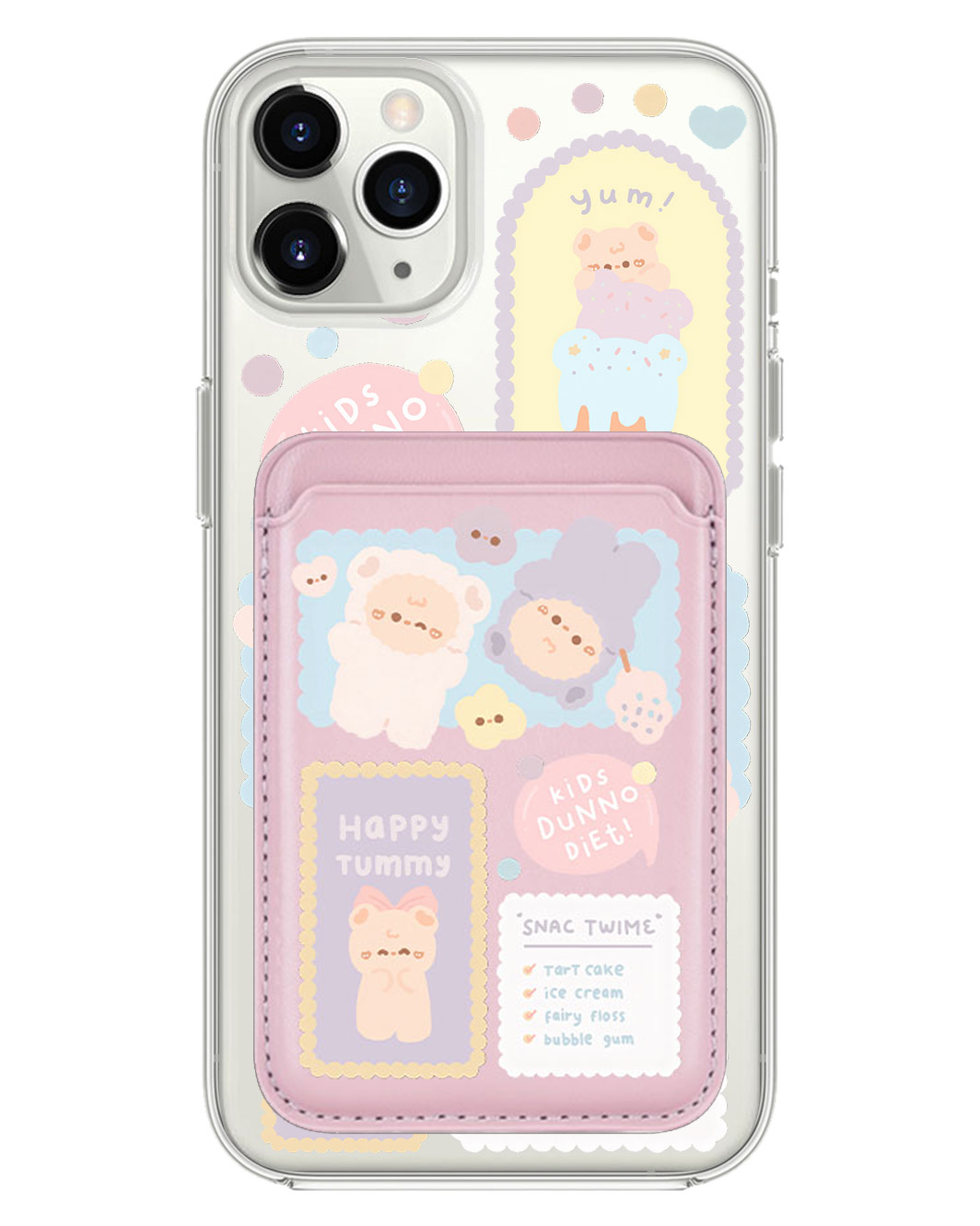 iPhone Magnetic Wallet Case - Sweets Heaven