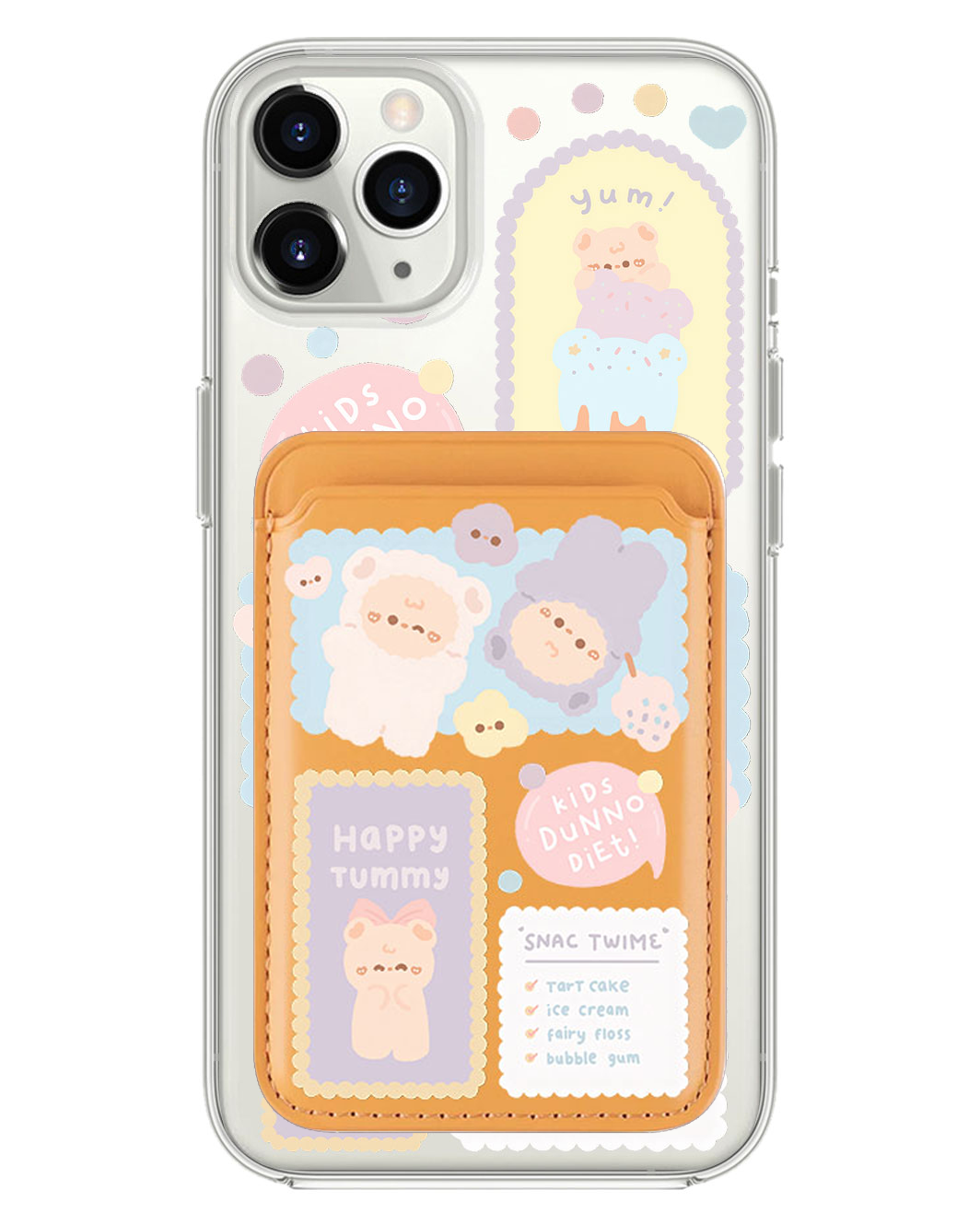 iPhone Magnetic Wallet Case - Sweets Heaven