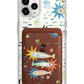 iPhone Magnetic Wallet Case - The Fish Surfer