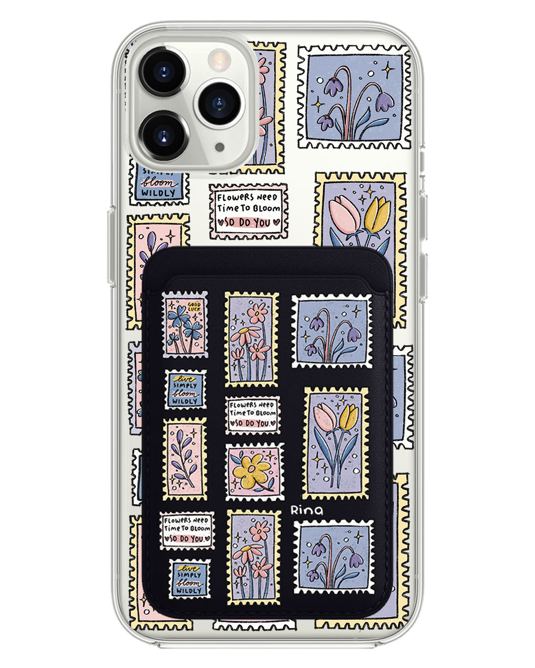 iPhone Magnetic Wallet Case - Time to Bloom