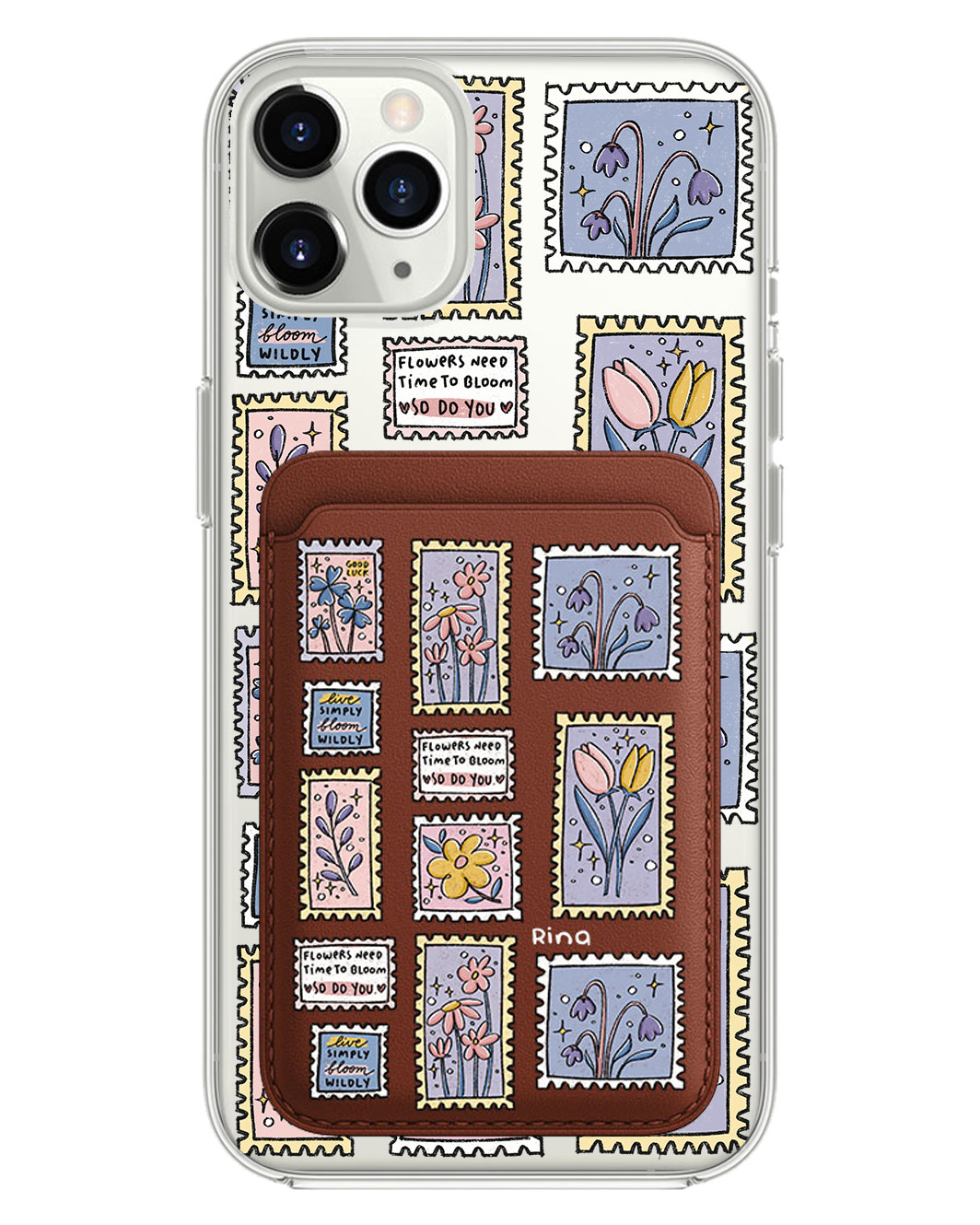 iPhone Magnetic Wallet Case - Time to Bloom