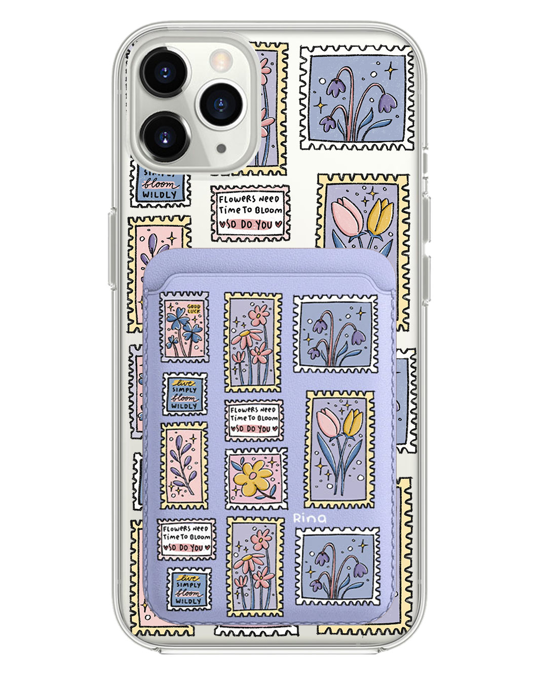 iPhone Magnetic Wallet Case - Time to Bloom