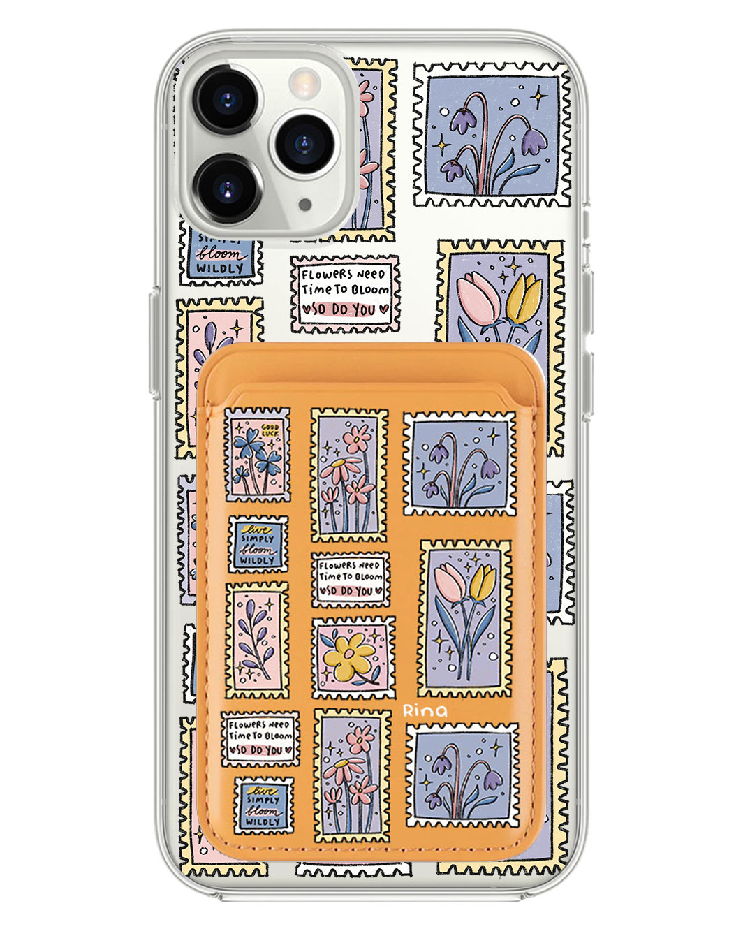 iPhone Magnetic Wallet Case - Time to Bloom