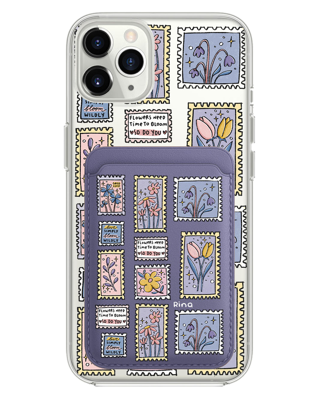 iPhone Magnetic Wallet Case - Time to Bloom