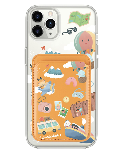 iPhone Magnetic Wallet Case - Travel
