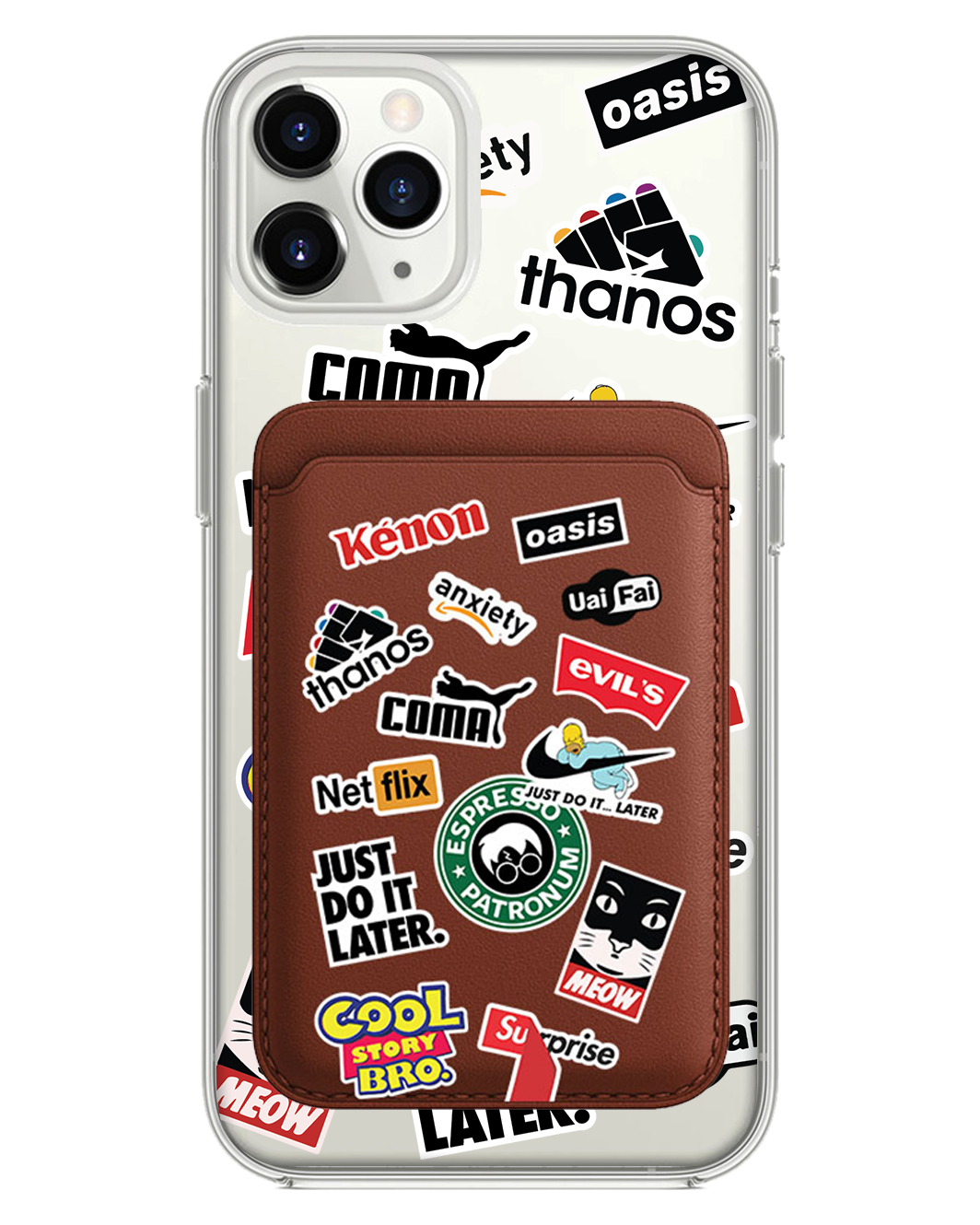 iPhone Magnetic Wallet Case - Brand Parody 1.0