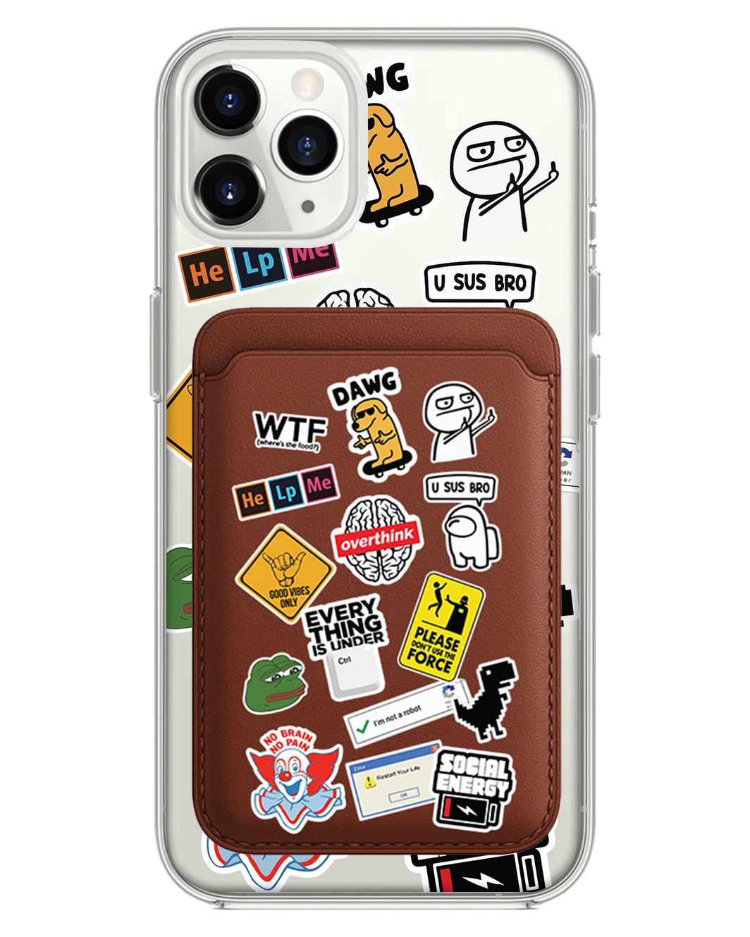 iPhone Magnetic Wallet Case - Brand Parody 2.0