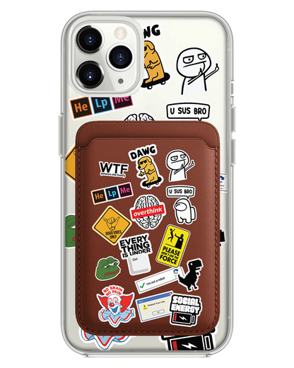 iPhone Magnetic Wallet Case - Brand Parody 2.0