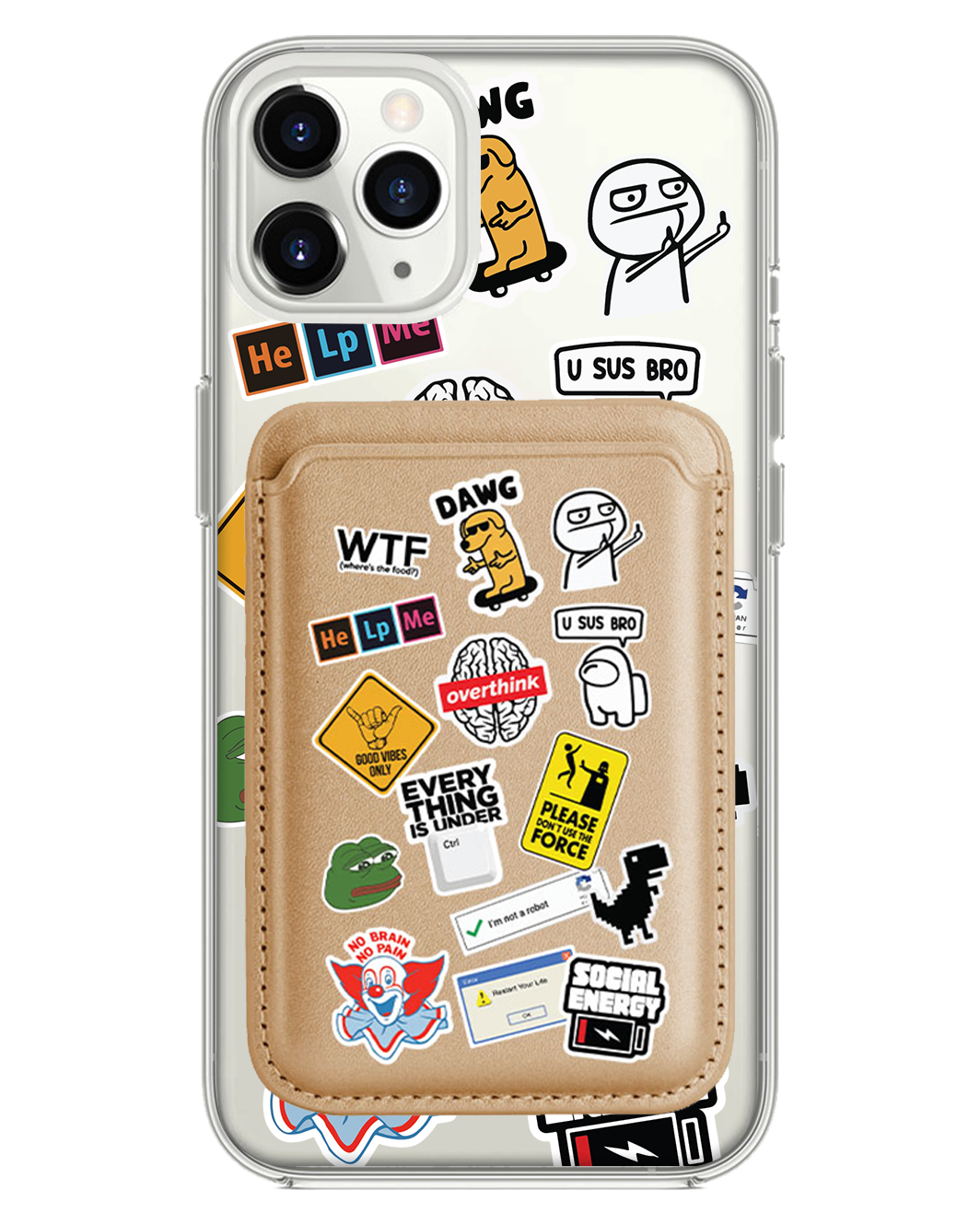 iPhone Magnetic Wallet Case - Brand Parody 2.0