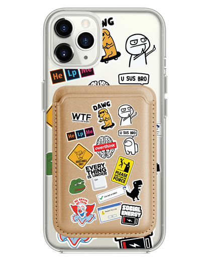 iPhone Magnetic Wallet Case - Brand Parody 2.0