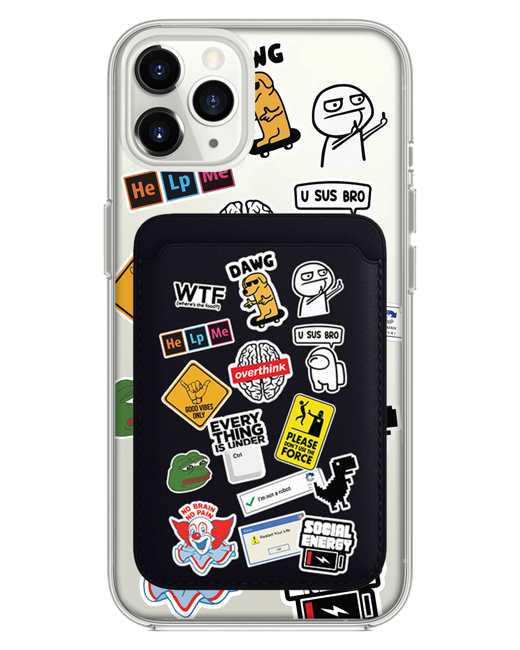 iPhone Magnetic Wallet Case - Brand Parody 2.0