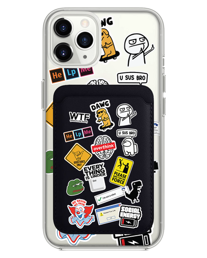 iPhone Magnetic Wallet Case - Brand Parody 2.0