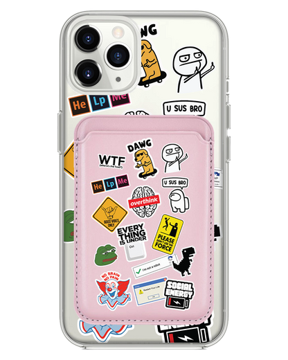 iPhone Magnetic Wallet Case - Brand Parody 2.0