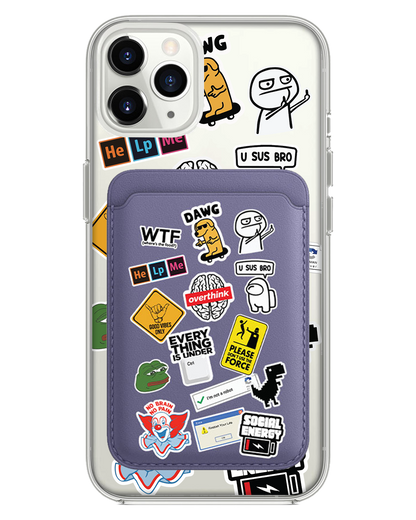 iPhone Magnetic Wallet Case - Brand Parody 2.0